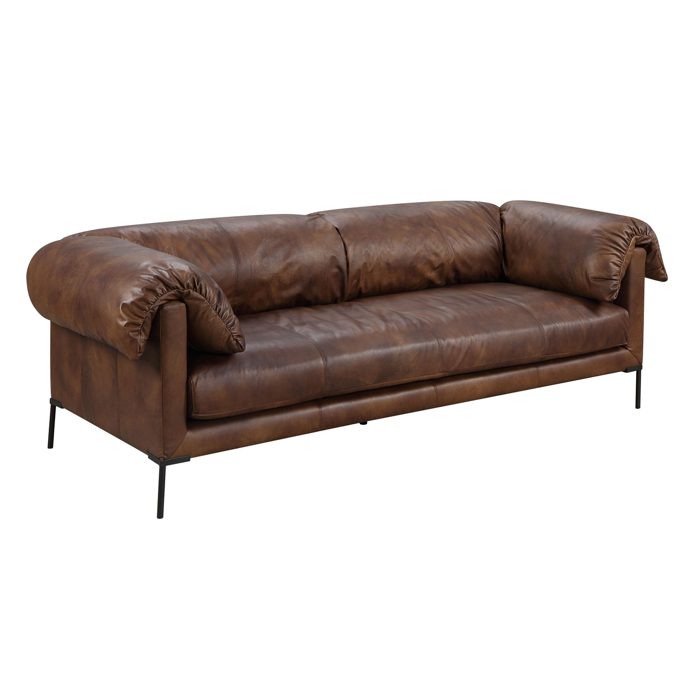 ACME Jaron Sofa, Mocha Top Grain Leather LV02980