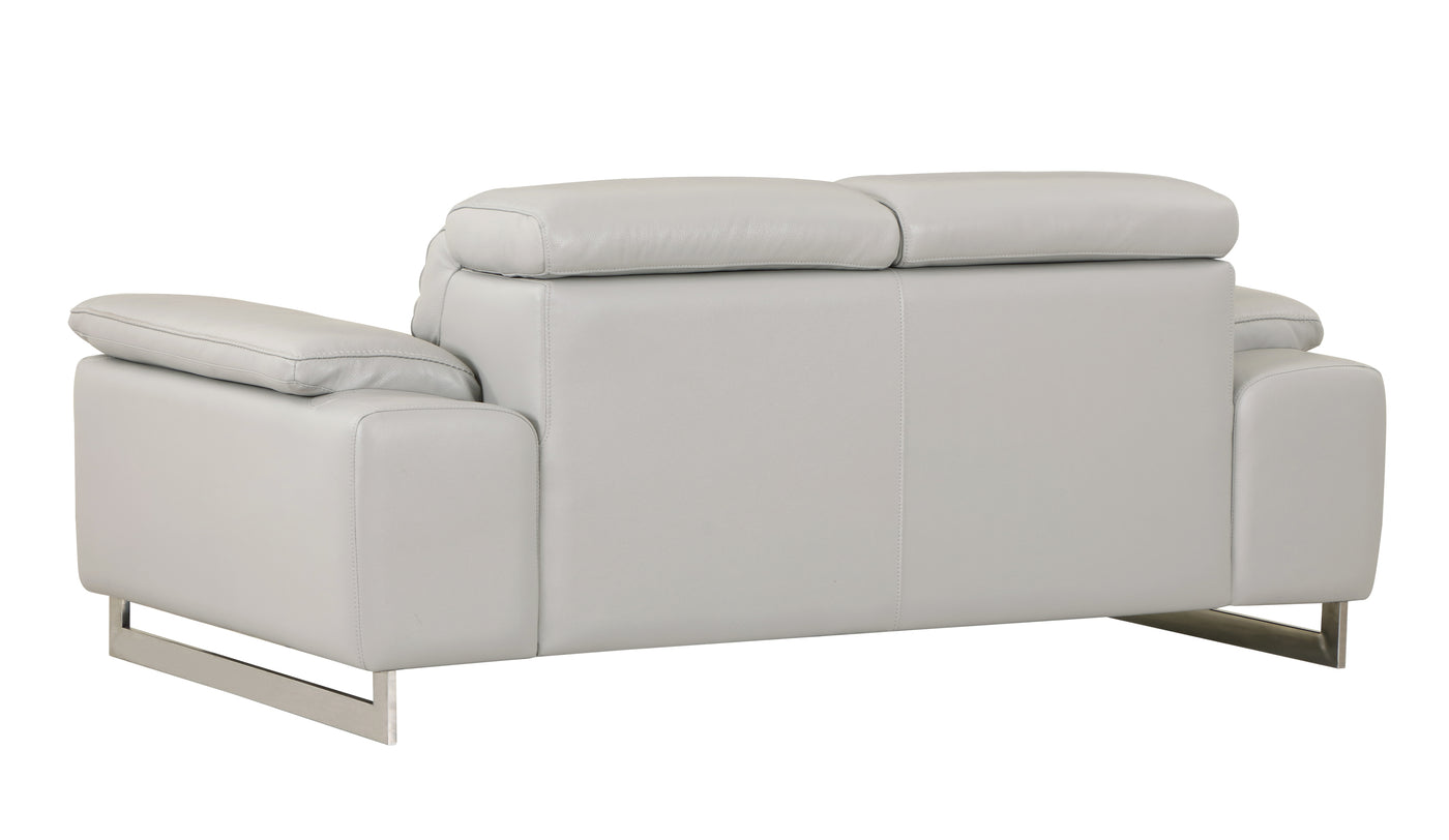 Global United Top Grain Italian Leather Loveseat