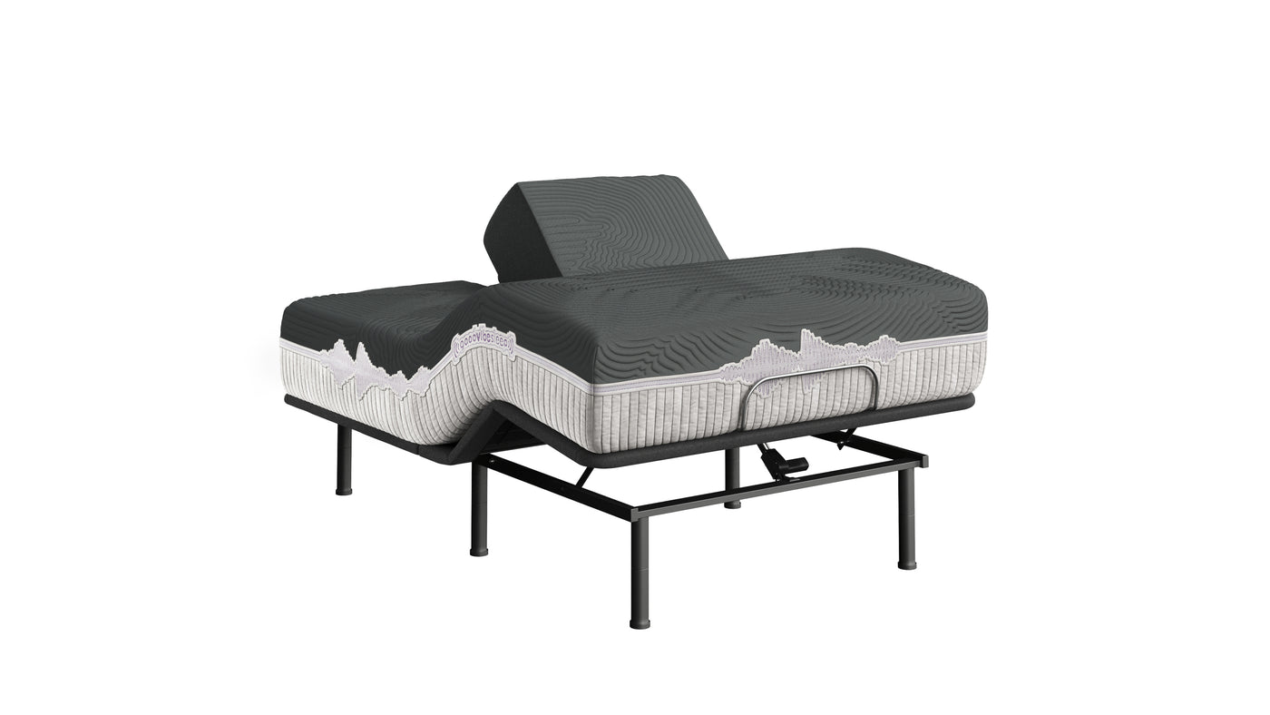 GoodVibeSleep Calm Flex Head Mattress and Adjustable Base Comfort Ensemble, King Size