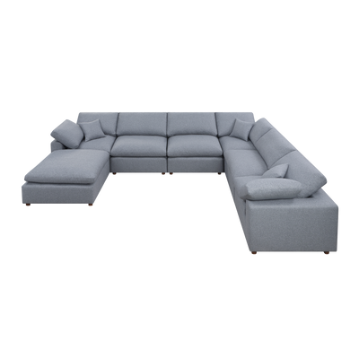 Modern Modular Sectional Sofa Set, Self-customization Design Sofa, Grey