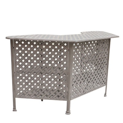 Cast Alumnim Weave Pattern Party Bar Table A