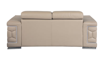 Top Grain Italian Leather Loveseat