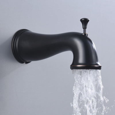 Mesto Series Single Handle Wall Mounted Showerhead and Bath Faucet Set in Oil Rubbed Bronze SH-AZ035