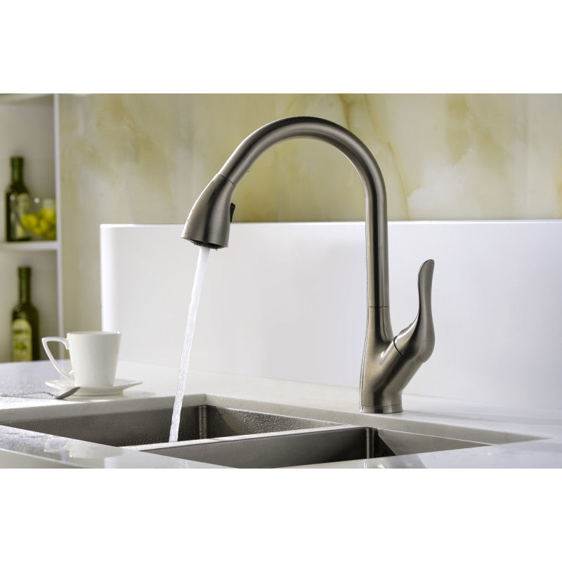 ANZZI Accent Series Single-Handle Pull-Down Sprayer Kitchen Faucet KF-AZ031MK