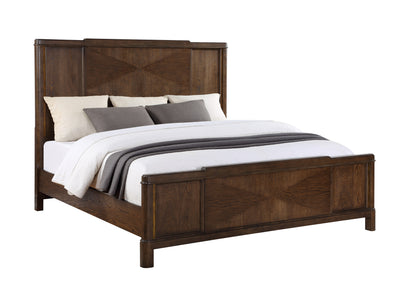 Milan - 4 Piece King Bedroom Set - Dark Brown