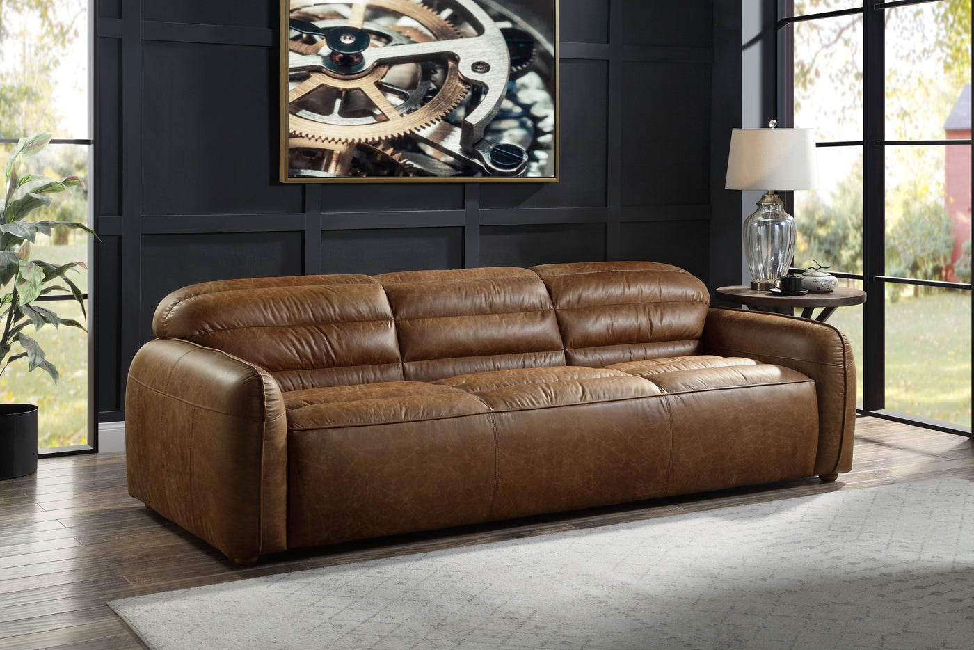 ACME Rafer Sofa, Cocoa Top Grain Leather LV01020