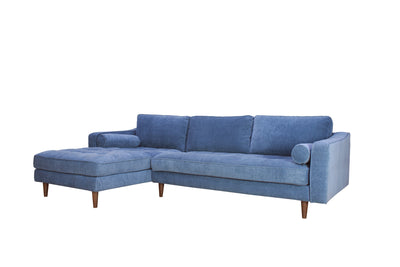 ANDERSON LAF SECTIONAL - DENIM BLUE