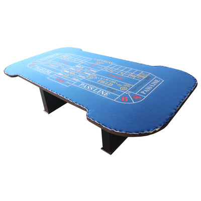 93" Classic Craps Dice Game Poker Table Blue