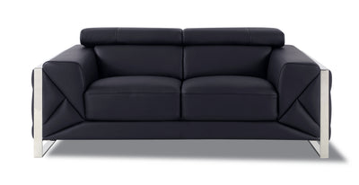 Global United Top Grain Italian Leather  Loveseat