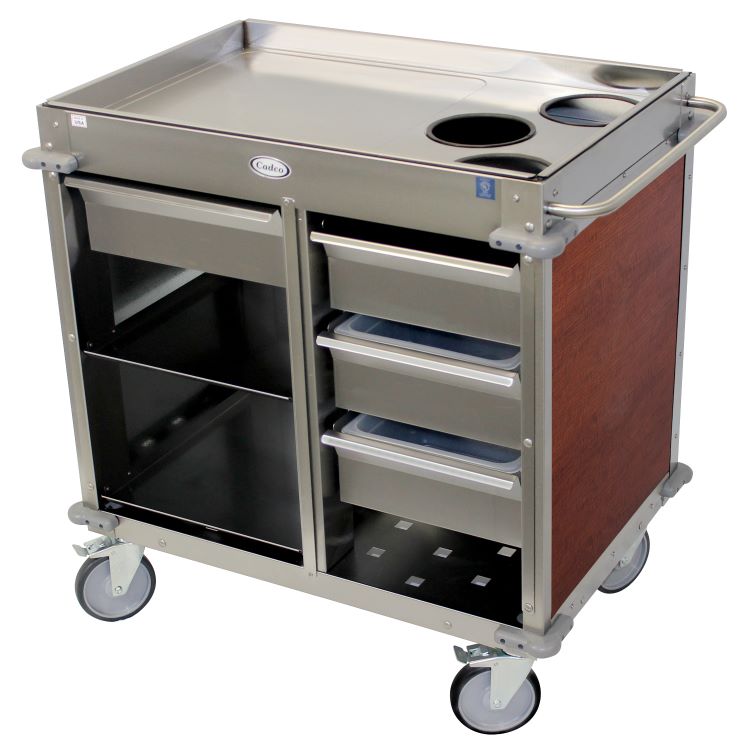 Cadco Beverage Cart - Rear Loading BC-4