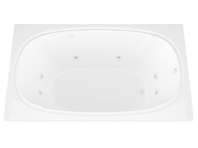 Atlantis Whirlpools Charleston 48 x 72 Rectangular Whirlpool Jetted Bathtub 4872CWL