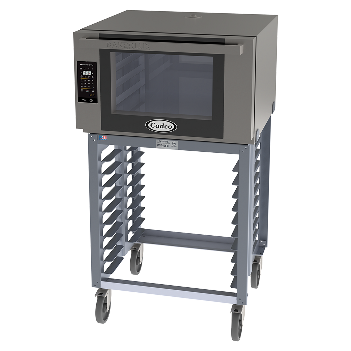 Cadco Bakerlux Station - Full Size, 4 Shelf, LED Panel BLS-4FLD-1