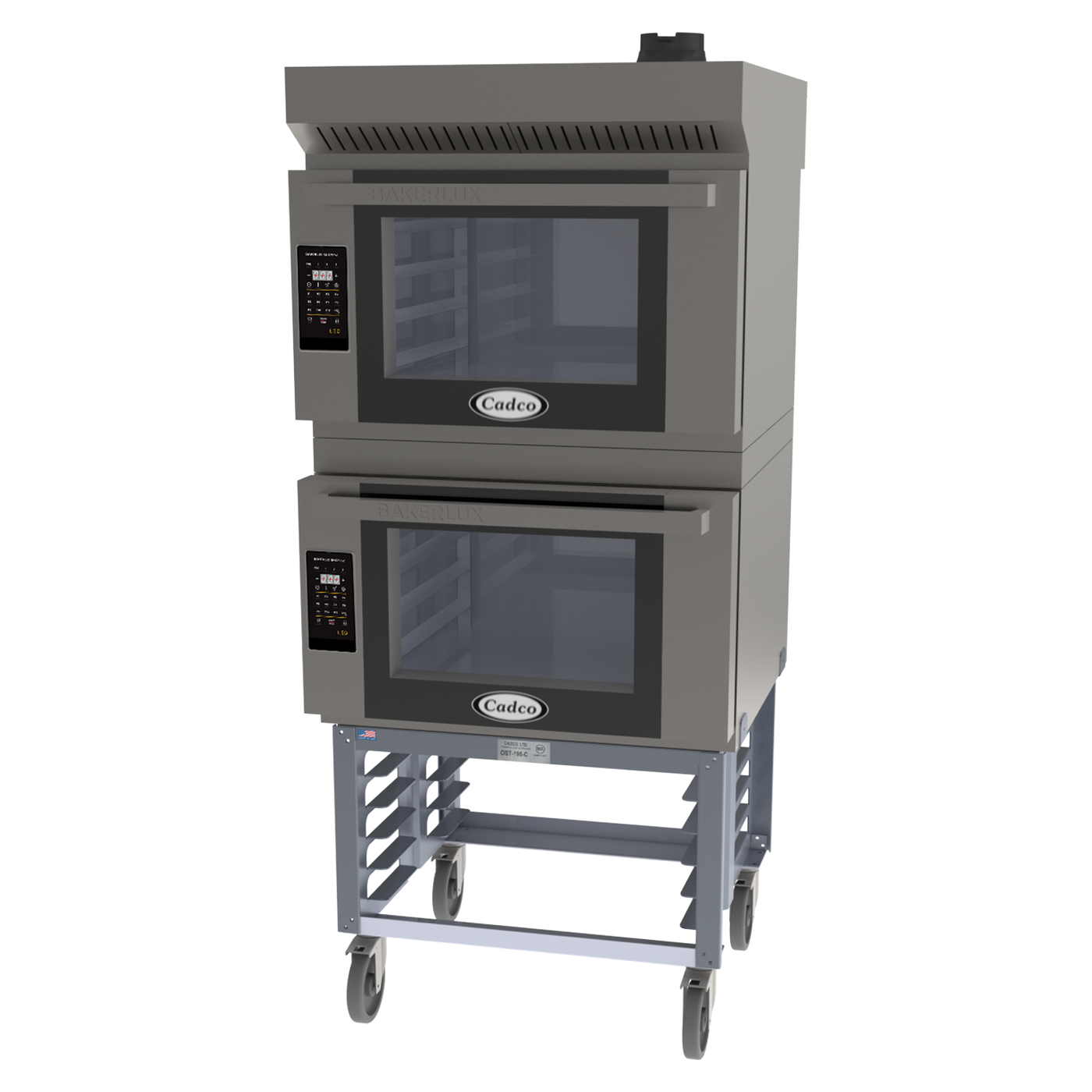 Cadco Bakerlux Station – (2) Full Size, 4 Shelf, Ventless, LED Panel BLS-4FLD-2H