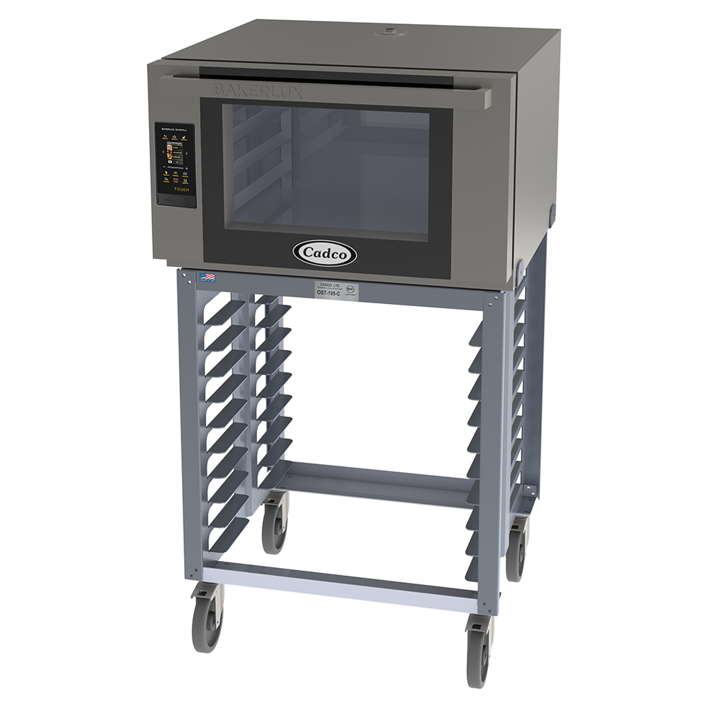 Cadco Bakerlux Station - Full Size, 4 Shelf, TOUCH Panel BLS-4FTD-1