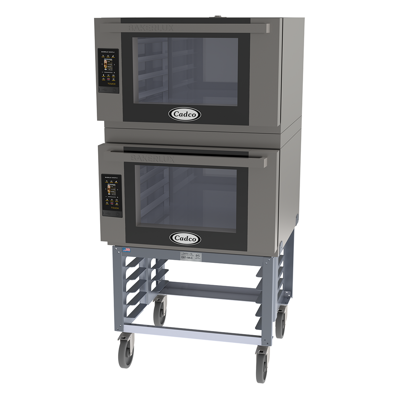 Cadco Bakerlux Station – (2) Full Size, 4 Shelf, TOUCH Panel BLS-4FTD-2