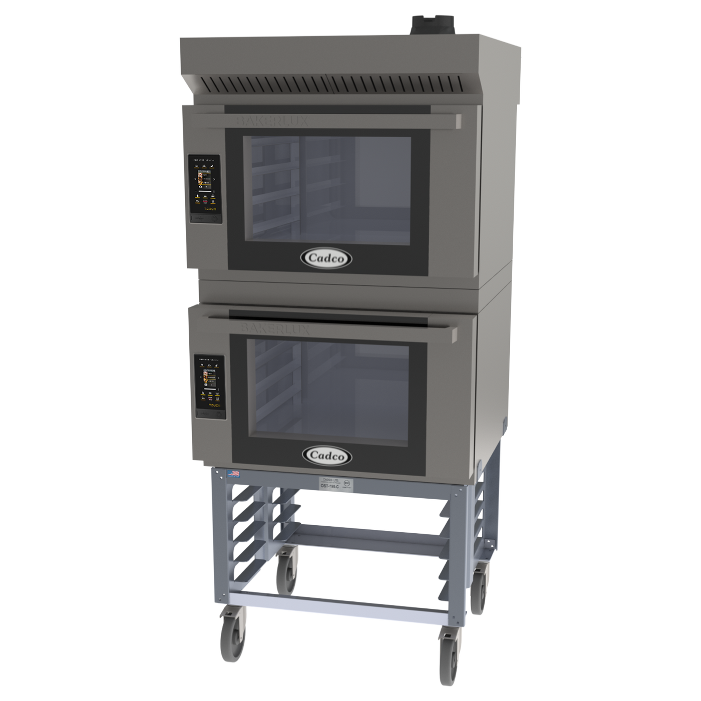 Cadco Bakerlux Station – (2) Full Size, 4 Shelf, Ventless, TOUCH Panel BLS-4FTD-2H