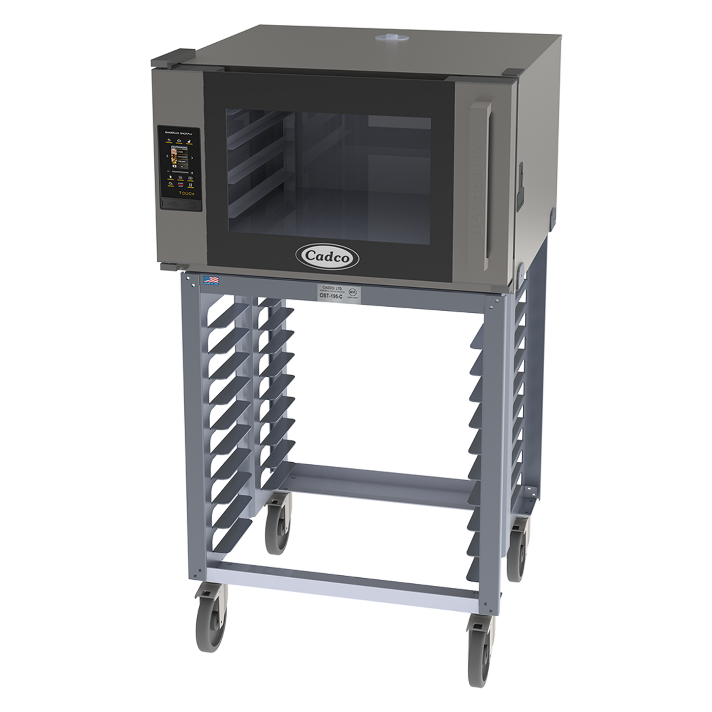 Cadco Bakerlux Station – Full Size, 4 Shelf, TOUCH Panel, Right-Side Door BLS-4FTR-1