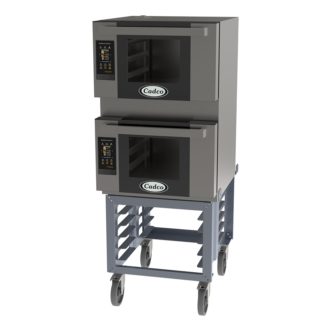 Cadco Bakerlux Station – (2) Half Size, 4 Shelf, TOUCH Panel BLS-4HTD-2