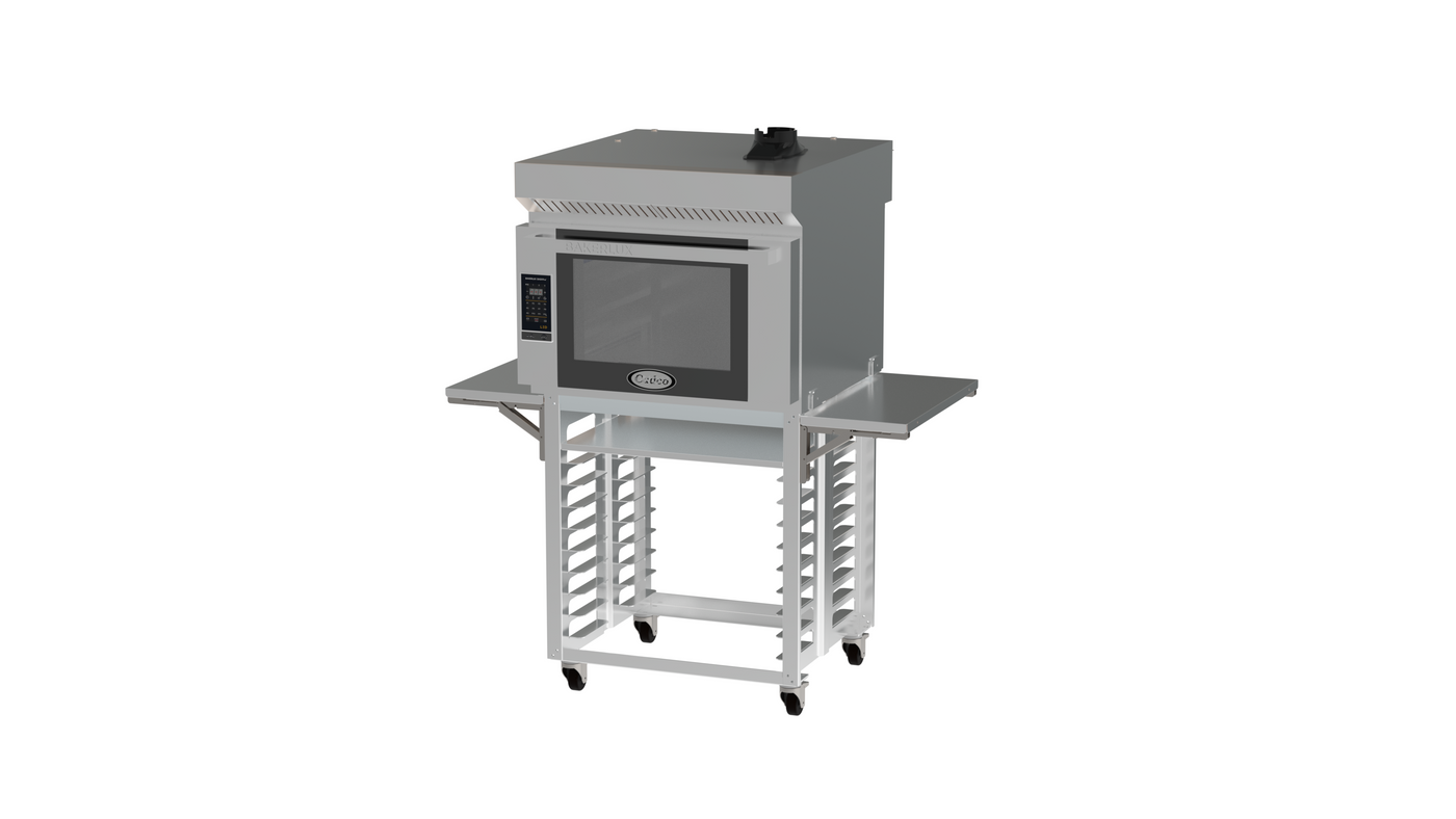 Cadco Bakerlux Pizza Station – Full Size, 4 Shelf, Ventless, LED Panel BLS-4FLD-1HP