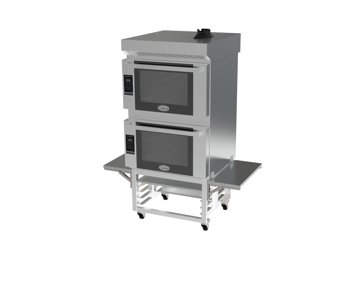 Cadco Bakerlux Pizza Station – Full Size, Stacked, 4 Shelf, Ventless BLS-4FLD-2HP