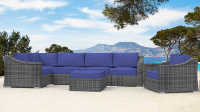 The Tahoe 7pc Deep Seating Outdoor Patio Furniture