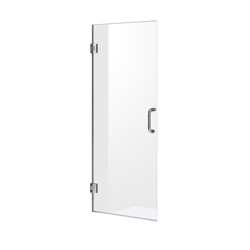 ANZZI Passion Series 24 in. by 72 in. Frameless Hinged shower door with Handle SD-AZ8075-01BNF