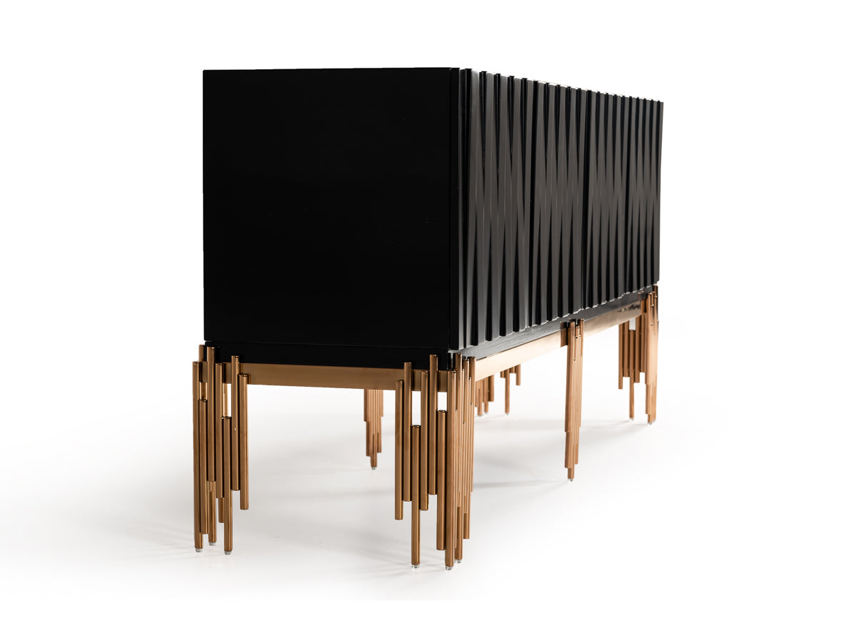 Modrest Token Modern Black & Rosegold Buffet