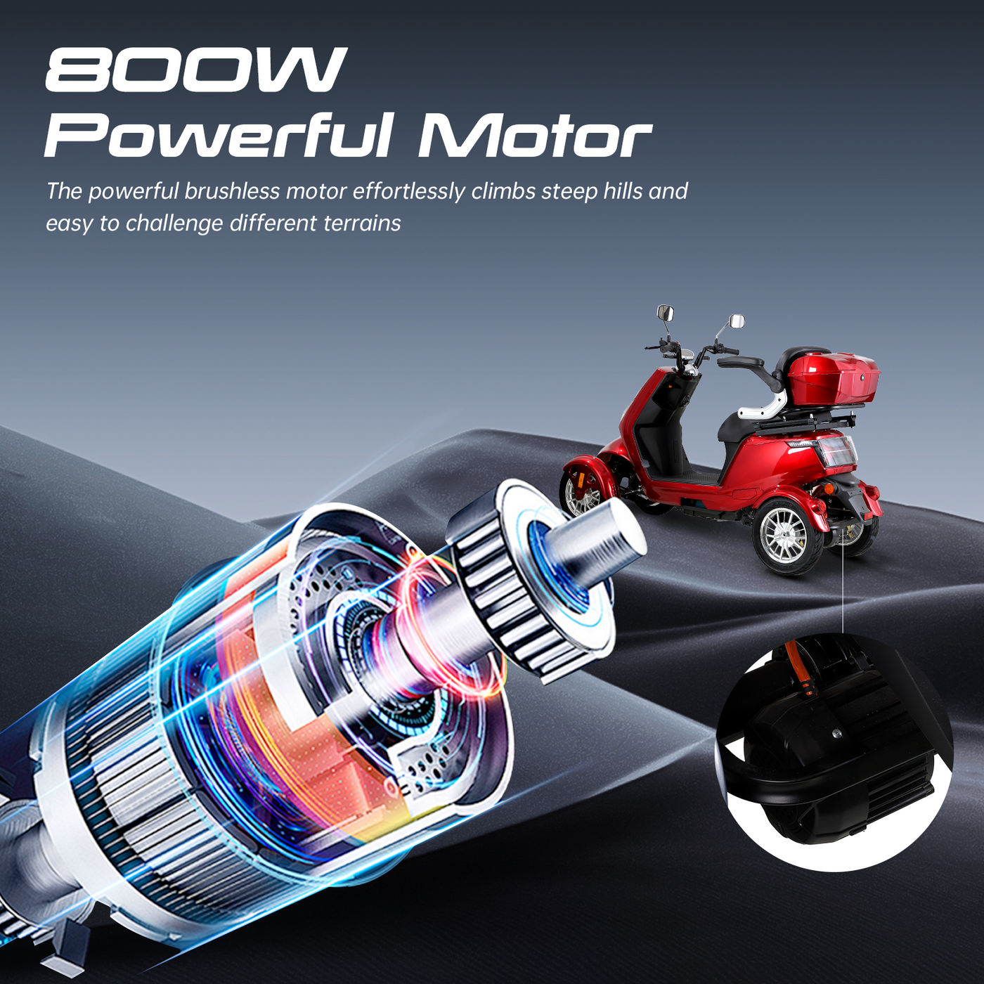 ELECTRIC MOBILITY SCOOTER WITH BIG SIZE ,HIGH POWER