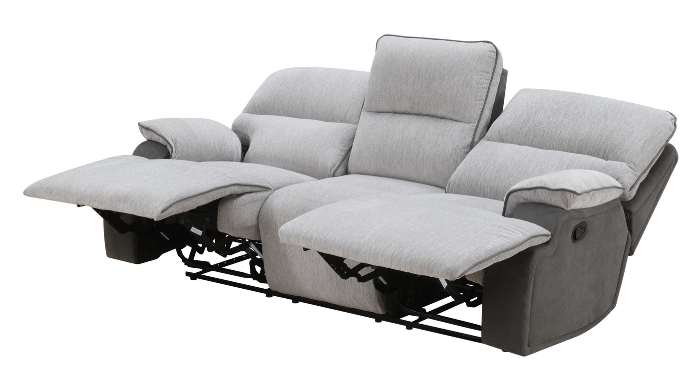 Cyprus - 3 Piece Reclining Living Room Set - Gray