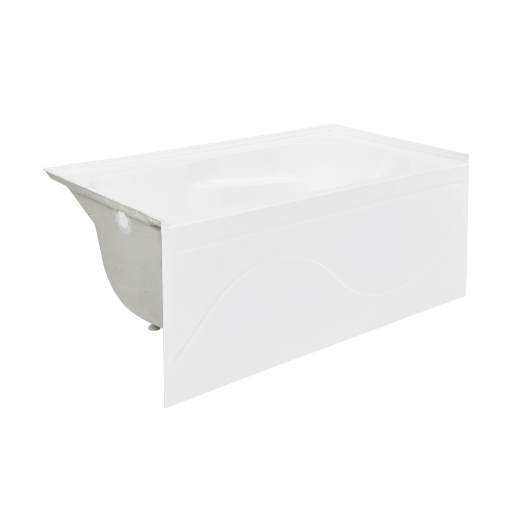 Swiss Madison Ivy 48'' x 32" Bathtub with Apron Left Hand Drain in White SM-AB522