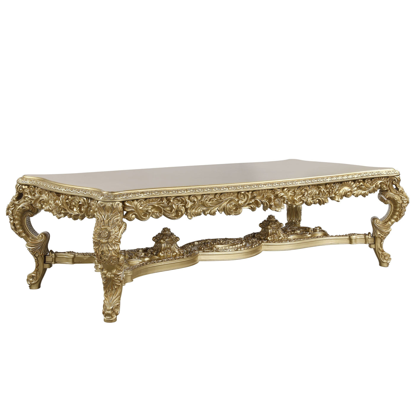 ACME Bernadette DINING TABLE Gold Finish DN01470