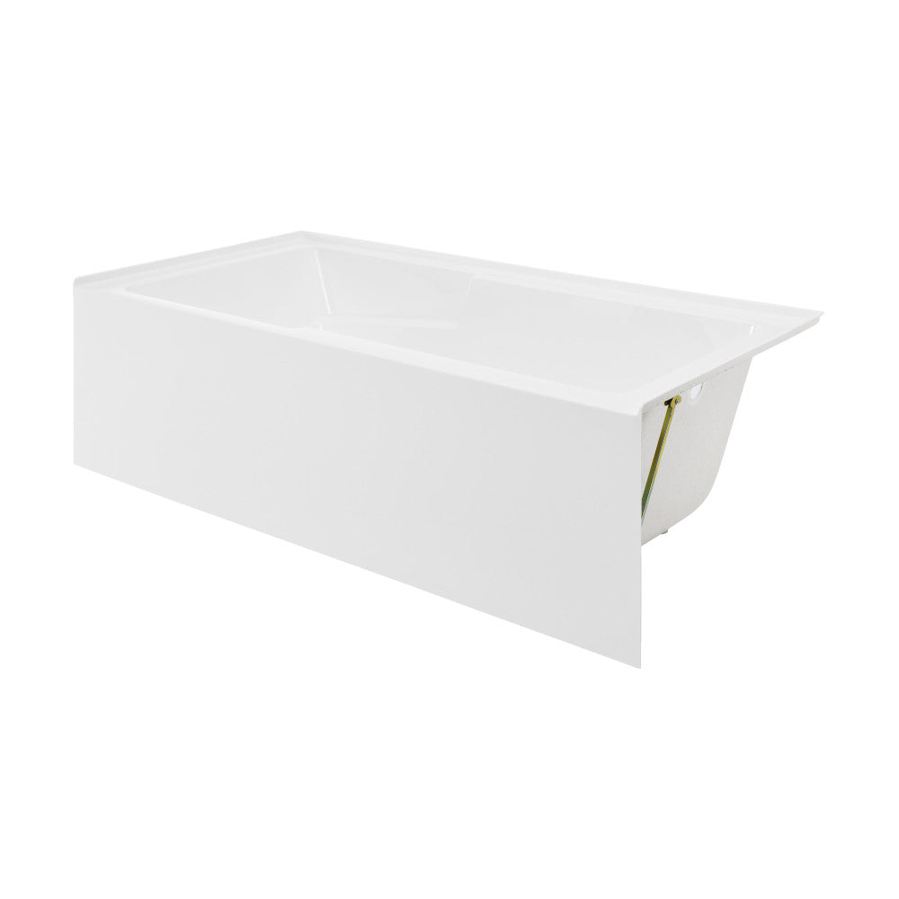 Swiss Madison Voltaire 72" x 36" Right-Hand Drain Alcove Bathtub with Apron and Armrest SM-AB555