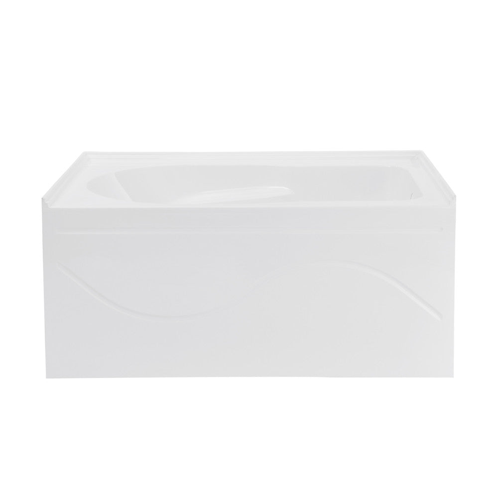 Swiss Madison Ivy 54'' x 30" Bathtub with Apron Right Hand Drain in White SM-AB521