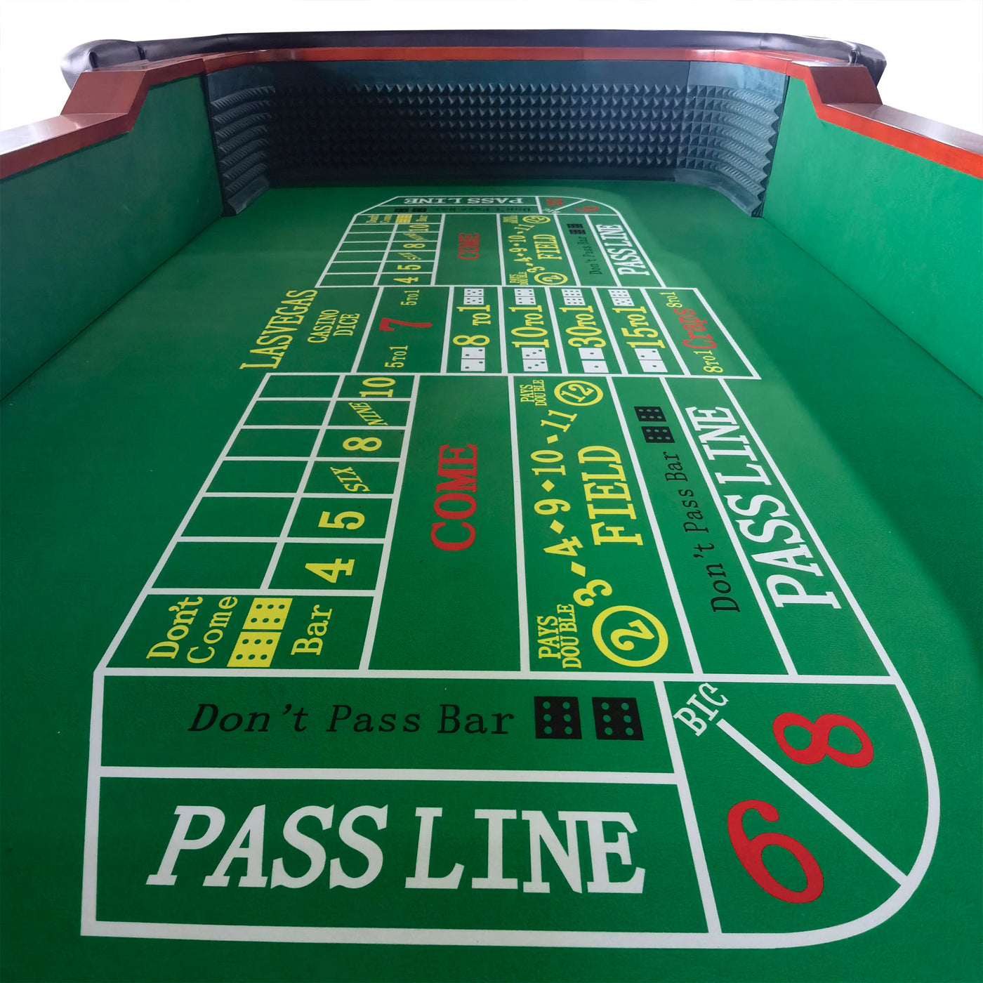 93" Classic Craps Dice Game Poker Table Green