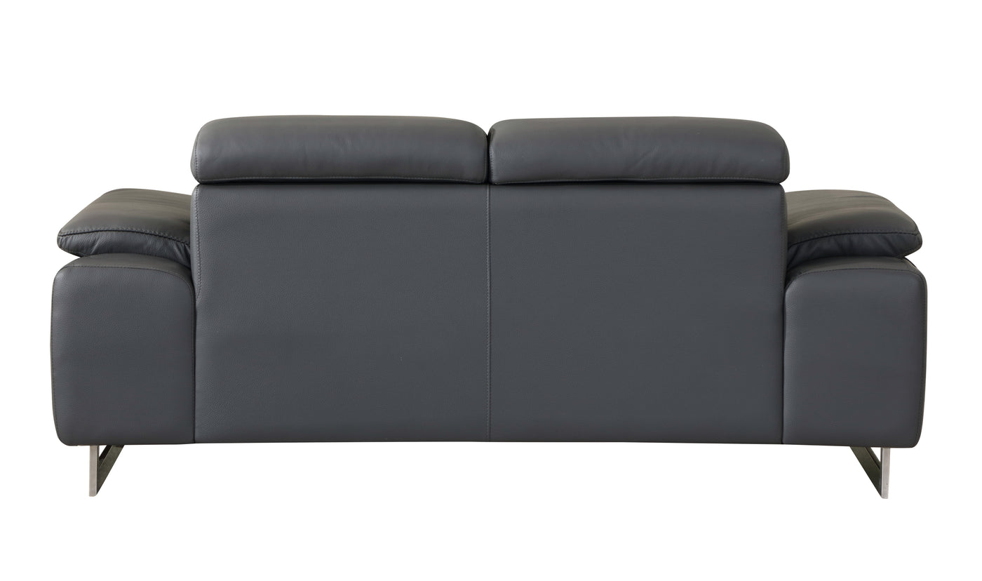 Global United Top Grain Italian Leather Loveseat