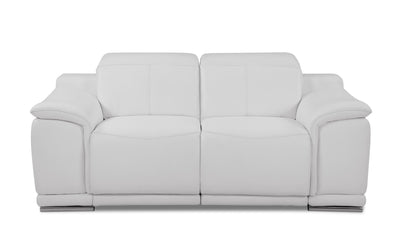 Global United Genuine Italian Leather Power Reclining Loveseat