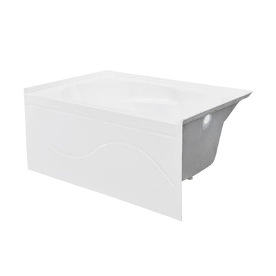 Swiss Madison Ivy 54'' x 30" Bathtub with Apron Right Hand Drain in White SM-AB521