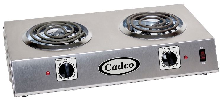 Cadco Hot Plate (Double, with Tubular Elements) 120V CDR-1T