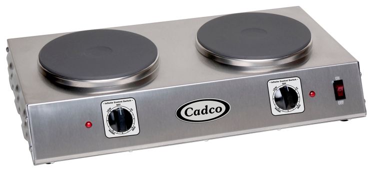 Cadco Hot Plate (Double, with Cast Iron Elements) 120V CDR-2C