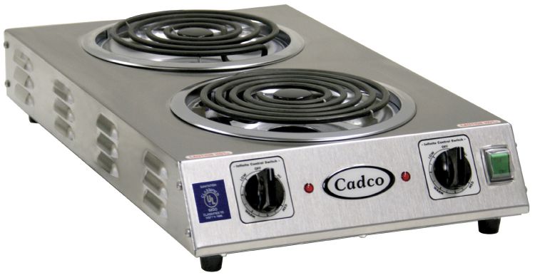 Cadco Hot Plate (Double, with Tubular Elements, Front to Back) 220V CDR-2TFB