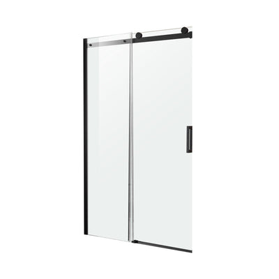 ANZZI Rhodes Series 48 in. x 76 in. Frameless Sliding Shower Door with Handle SD-FRLS05701BN