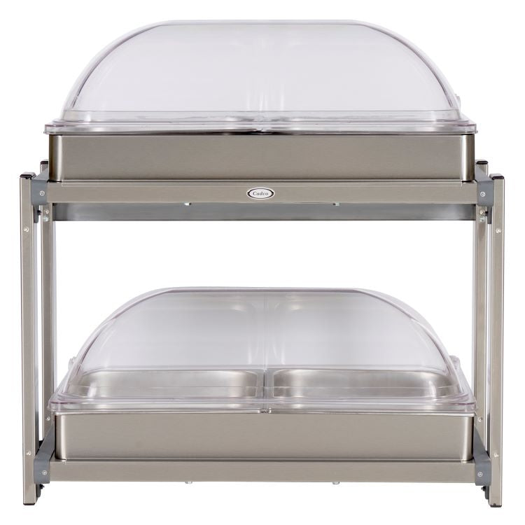 Cadco Electric Chafers / Buffet Servers, Multi-Level, with Rolltop Lids CMLB-24RT