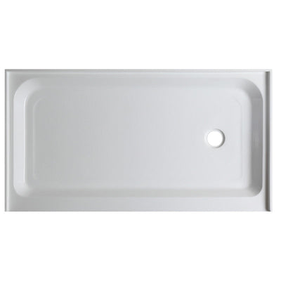 ANZZI Tier 36 x 60 in. Single Threshold Shower Base in White SB-AZ04RD