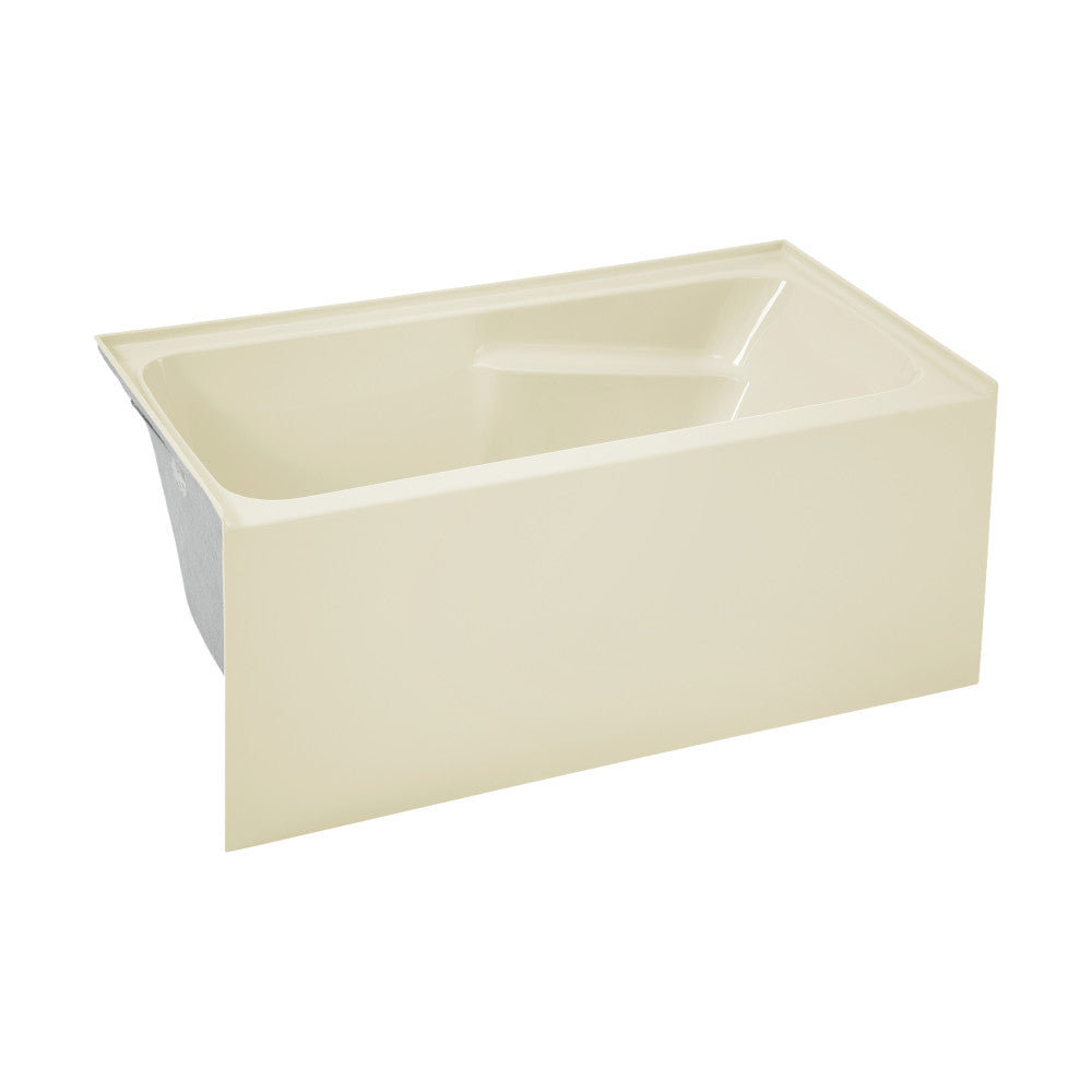 Swiss Madison Voltaire 54" x 30" Left-Hand Drain Alcove Bathtub with Apron in Bisque SM-AB549BQ