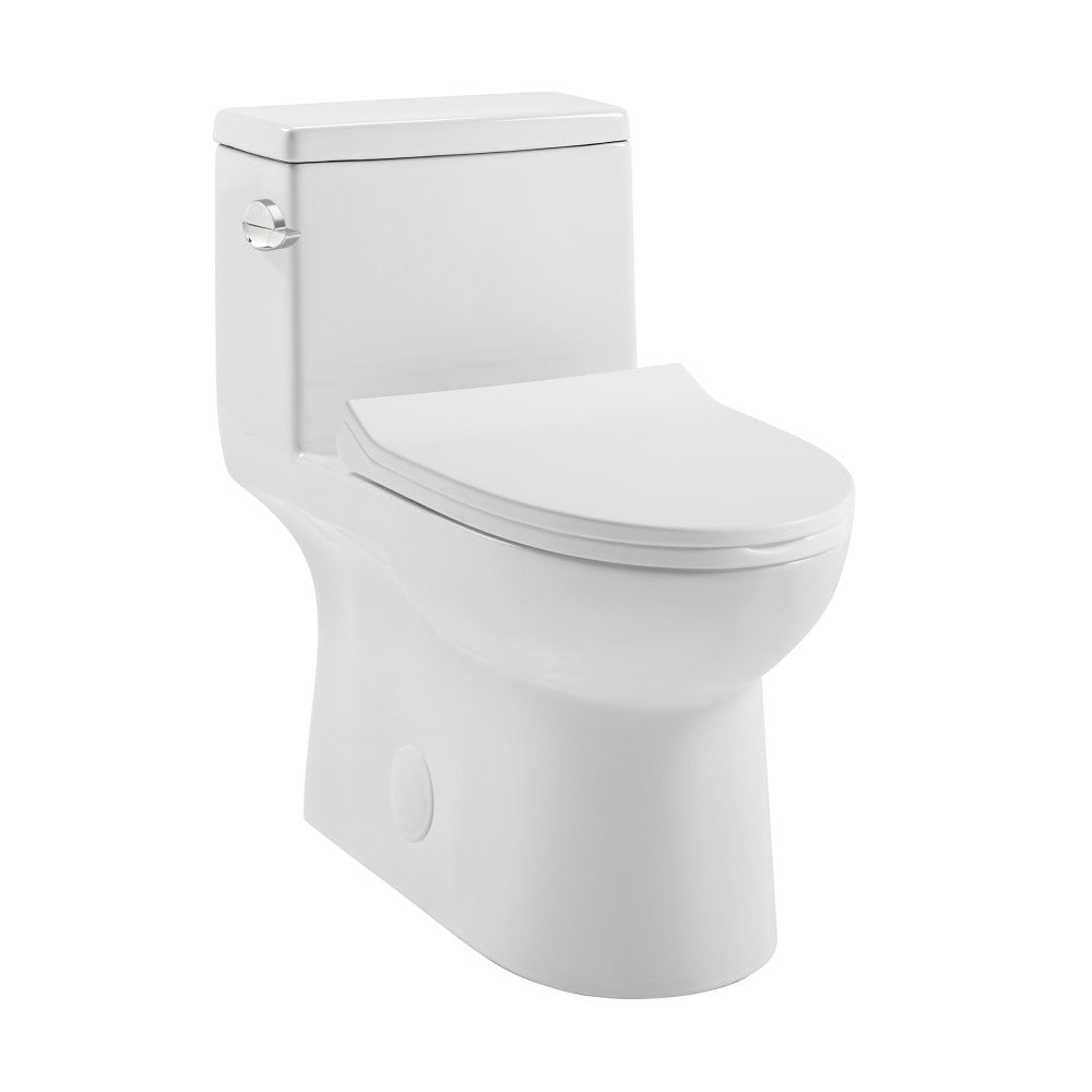 Swiss Madison Daxton One Piece Elongated Left Side Flush Toilet 1.28 gpf (6-Pack) SM-1T125-6