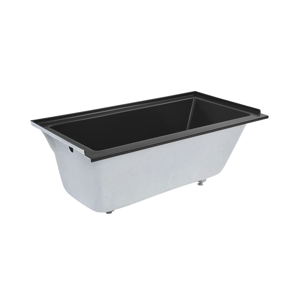 Swiss Madison Voltaire 60" x 30" Left-Hand Drain Alcove Bathtub in Matte Black SM-DB559MB