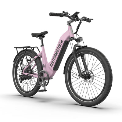 AOSTIRMOTOR new pattern 26" 750W Electric Bike Fat Tire 52V15AH Removable Lithium Battery for Adults