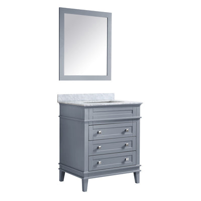 ANZZI Wineck 36 in. W x 35 in. H Bathroom Bath Vanity Set in Rich Gray V-WKG019-36