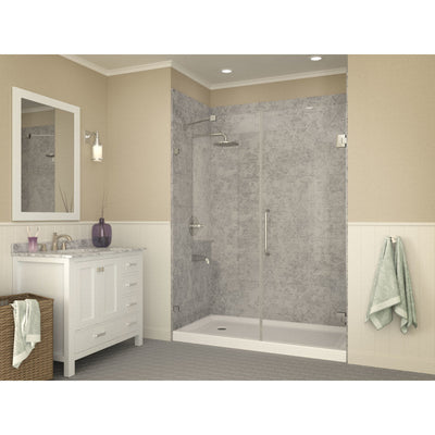 ANZZI Tier 32 x 60  in. Left Drain Single Threshold Shower Base in White SB-AZ03LD