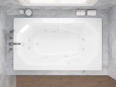 Atlantis Whirlpools Mirage 36 x 60 Rectangular Whirlpool Jetted Bathtub 3660MWL